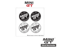MINI GT - Official Merchandise Round Logo Mini Sticker Set (9.5cm)